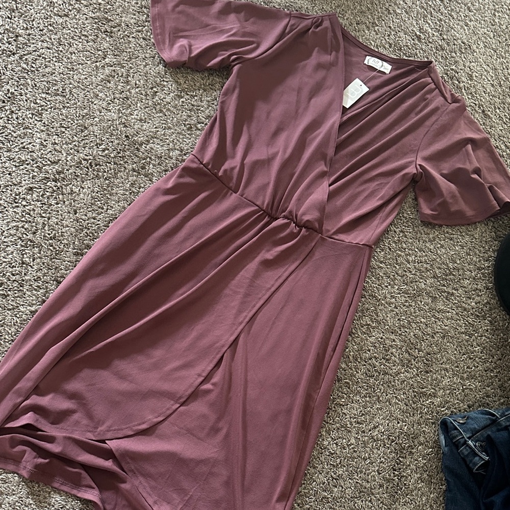 Maurice’s Elegant Mauve Wrap Dress